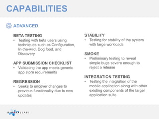 PIVOTAL LABS
CI AND DEVICE AUTOMATION
 