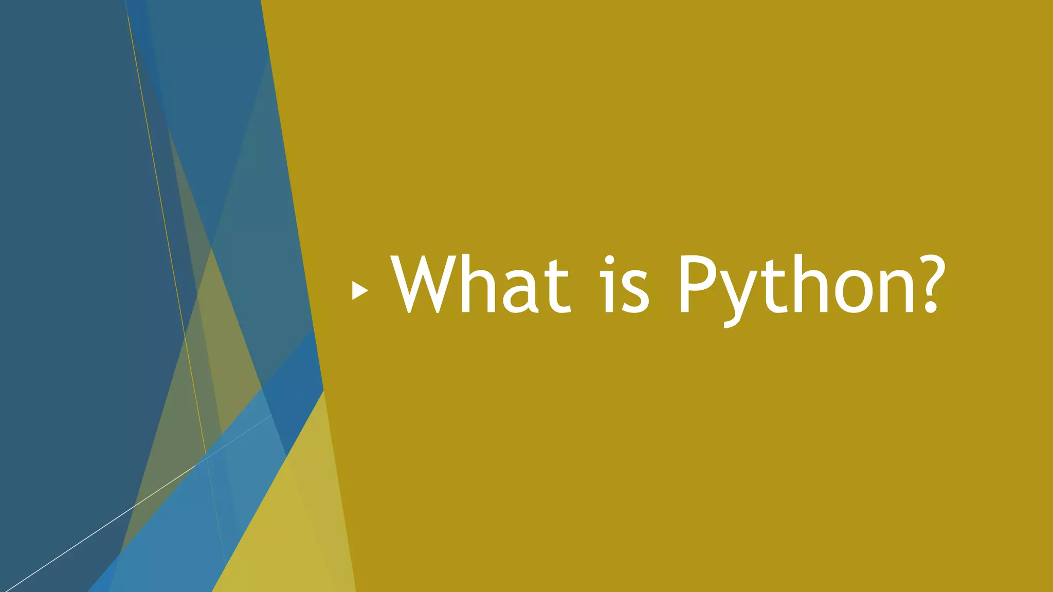What is Python?