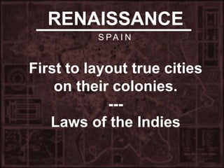 Urban Planning during Renaissance Period | PPTX
