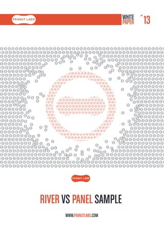 RIVER VS PANEL SAMPLE
WHITE
PAPER ´13
WWW.PEANUTLABS.COM
 
