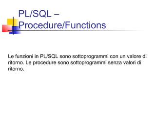 Oracle PL sql 3 | PPT