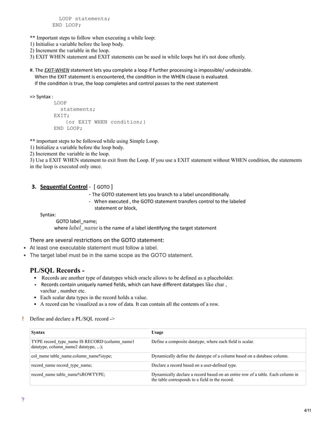 PL-SQL, Cursors & Triggers | PDF