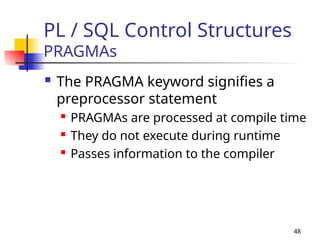 Pragma Sql PL-SQL complete Notes in dbms with examples.ppt
