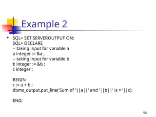 PL-SQL complete Notes in dbms with examples.ppt