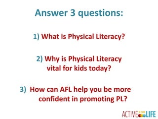Born to Move: An introduction to physical literacy | PDF