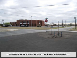 LOOKING EAST FROM SUBJECT PROPERTY AT NEARBY CHURCH FACILITY