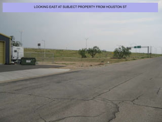 LOOKING EAST AT SUBJECT PROPERTY FROM HOUSTON ST
