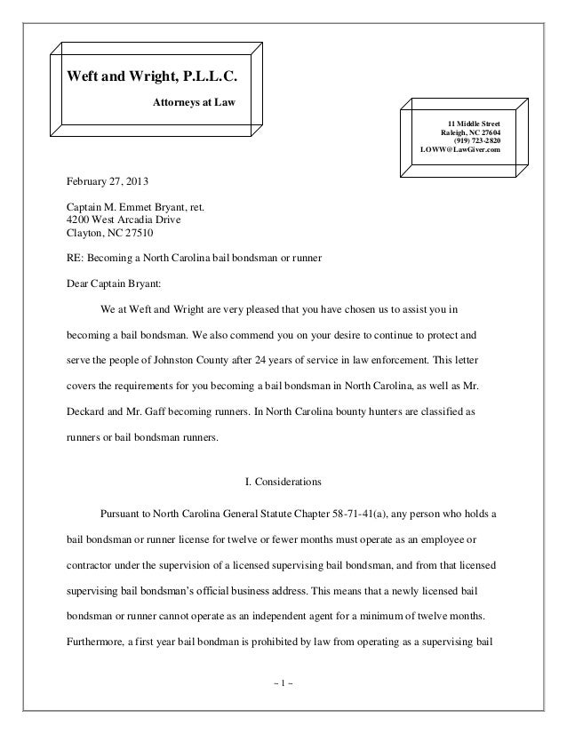 Legal correspondence