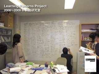 Learning Patterns Project
2008∼2009 @ 井庭研究室
 