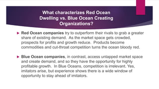 Blue Ocean creating businesses follow a different
strategic logic
We Challenge Industry Conditions & Paradigms
We Focus ...