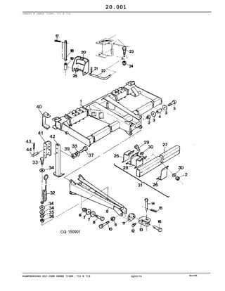 PLANTADEIRAS SLC-JOHN DEERE 710RF, 712 E 716 CQ30174 Nov98
CHASSI E LANÇA 710RF, 712 E 716
20.001
 