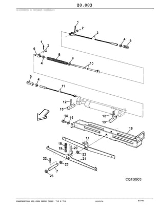 PLANTADEIRAS SLC-JOHN DEERE 710RF, 712 E 716 CQ30174 Nov98
ACIONAMENTO DO MARCADOR HIDRÁULICO
20.003
 