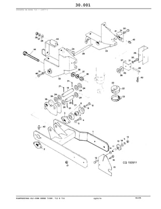 PLANTADEIRAS SLC-JOHN DEERE 710RF, 712 E 716 CQ30174 Nov98
SUPORTE DA RODA 710 - (3977-)
30.001
 