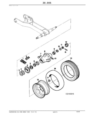 PLANTADEIRAS SLC-JOHN DEERE 710RF, 712 E 716 CQ30174 Nov98
RODA 712 E 716
30.005
 