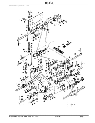 PLANTADEIRAS SLC-JOHN DEERE 710RF, 712 E 716 CQ30174 Nov98
TRANSMISSÃO DO ADUBO 712 E 716
30.011
 