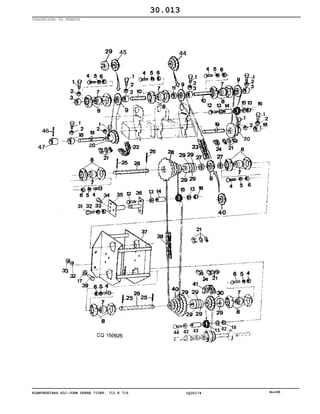 PLANTADEIRAS SLC-JOHN DEERE 710RF, 712 E 716 CQ30174 Nov98
TRANSMISSÃO DA SEMENTE
30.013
 