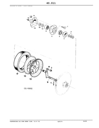PLANTADEIRAS SLC-JOHN DEERE 710RF, 712 E 716 CQ30174 Nov98
SULCADOR DO ADUBO - DISCO SIMPLES
40.011
 