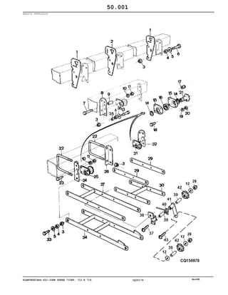 PLANTADEIRAS SLC-JOHN DEERE 710RF, 712 E 716 CQ30174 Nov98
BRACOS PARALELOS
50.001
 