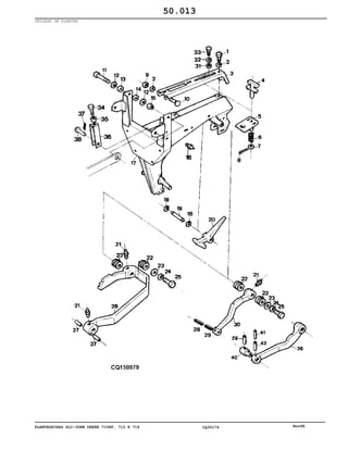 PLANTADEIRAS SLC-JOHN DEERE 710RF, 712 E 716 CQ30174 Nov98
UNIDADE DE PLANTAR
50.013
 