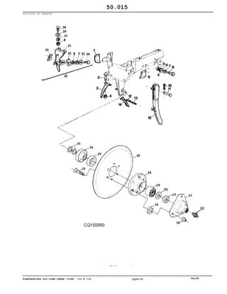 PLANTADEIRAS SLC-JOHN DEERE 710RF, 712 E 716 CQ30174 Nov98
SULCADOR DA SEMENTE
50.015
 