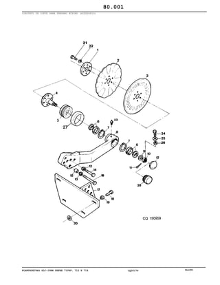 PLANTADEIRAS SLC-JOHN DEERE 710RF, 712 E 716 CQ30174 Nov98
CONJUNTO DE CORTE PARA PREPARO MÍNIMO (ACESSORIO)
80.001
 