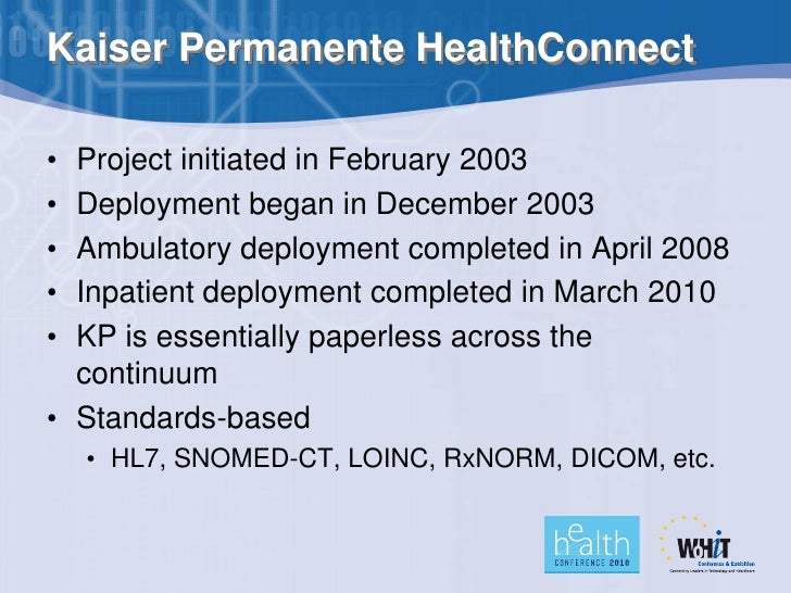 kaiser paperless and of eHealth on Healthcare impact The Professionals