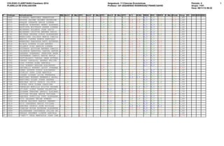 COLEGIO CLARETIANO-Claretiano 2014 
PLANILLA DE EVALUACION 
Asignatura: 11-Ciencias Económicas 
Profesor: 241-IZQUIERDO RO...