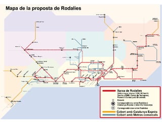 Mapa de la proposta de Rodalies 