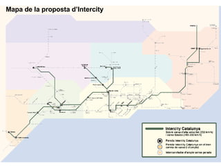 Mapa de la proposta d’Intercity 