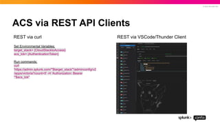 Splunk configuration file for the cloud | PDF