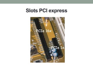 Slots PCI express
 