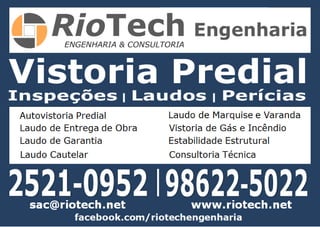RIOTECH AUTOVISTORIA PREDIAL RIO DE JANEIRO RJ