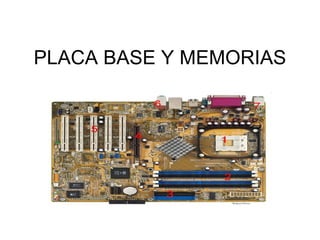 PLACA BASE Y MEMORIAS 