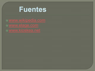  www.wikipedia.com
 www.elage.com
 www.kioskea.net
 