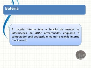 AliROMNa memória da ROM da placa –mãe estão escritos três programas básicos: