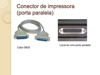 Portas USB;