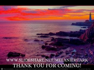 Photo by brentdanley - Creative Commons Attribution-NonCommercial-ShareAlike License https://www.flickr.com/photos/72782662@N00 Created with Haiku Deck
 