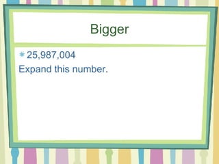 Bigger 25,987,004 Expand this number. 