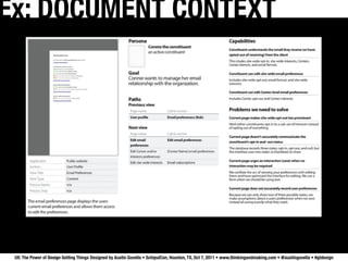 Ex: DOCUMENT CONTEXT




 UX: The Power of Design Getting Things Designed by Austin Govella • SchipulCon, Houston, TX, Oct 7, 2011 • www.thinkingandmaking.com • @austingovella • #gtdesign
 