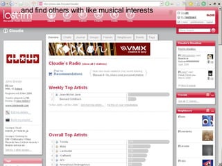 … and find others with like musical interests 