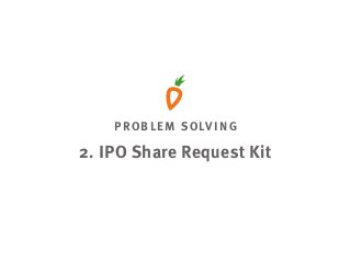PROBLEM SOLVING
2. IPO Share Request Kit
 