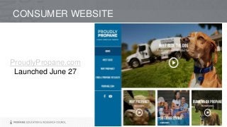 CONSUMER WEBSITE
ProudlyPropane.com
Launched June 27
 