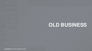 OLD BUSINESS
 