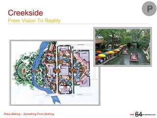 Place Making – Something From Nothing OHM www.ohm-advisors.com
64
Creekside
From Vision To Reality
 