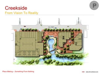 Place Making – Something From Nothing OHM www.ohm-advisors.com
Creekside
From Vision To Reality
 