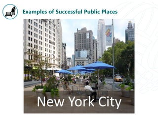 Examples of Successful Public Places
New York City
 