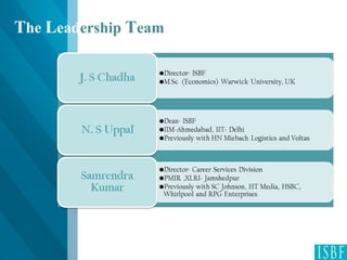 T he  L ead ership  T eam 