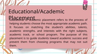 Comprehensive Guide to Placement in Guidance and Counseling for Student ...