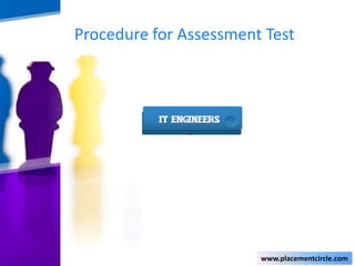 Procedure for Assessment Test

www.placementcircle.com

 