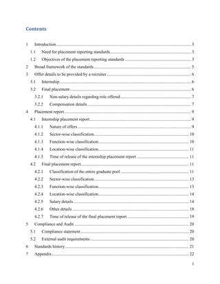 Indian Placement Reporting Standards Version2.0 | PDF
